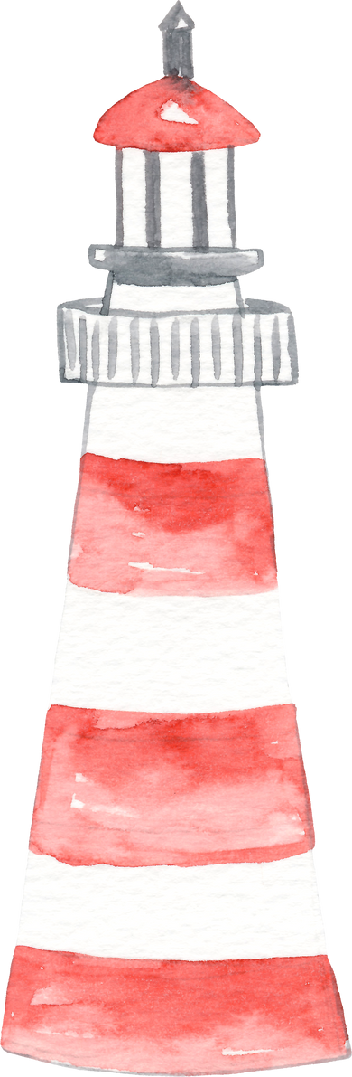 Lighthouse Watercolor Illustration